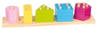 Goki Holz Formenpuzzle Lernspielzeug 20-teilig Farben-3