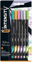 BIC Fineliner Pastell - Intensity Filzstifte 6 Stück für Kinder