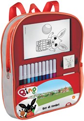 Multiprint Bing Rucksack Stempelset mit Filzstiften und Stickern