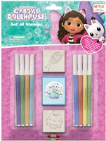 Gabby's Dollhouse Stempelset blau 11-teilig mit Filzstiften