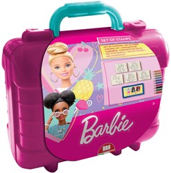 Multiprint Barbie kreative Reise Stempel- und Malkoffer für Kinder