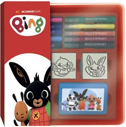 Multiprint Bing Stempelset und Filzstifte in Aufbewahrungsbox für Kinder