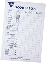 Haza Spielblock Papier groß 50 Blätter Yahtzee Spiel weiß