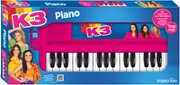 K3 Spielzeug Klavier mit Drumpad und Kopfhöreranschluss - blau