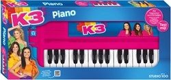 K3 Spielzeug Klavier mit Drumpad und Kopfhöreranschluss - blau