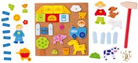 Goki Hammerspiel Bauernhof - Kreatives Holzspielzeug Set-2