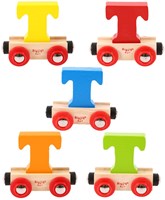 BigJigs Rail Name Letter T, diverse kleuren