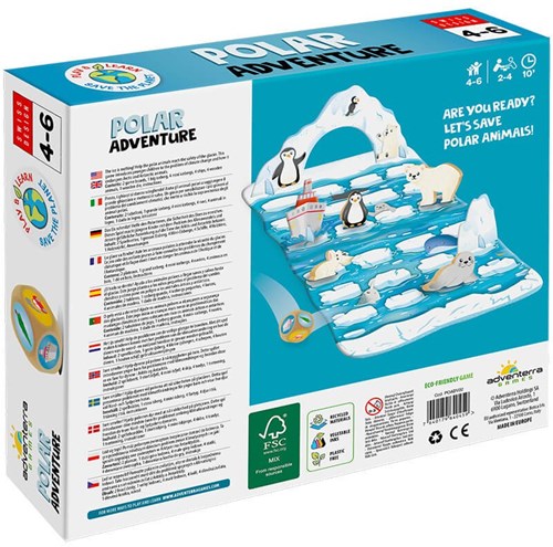 Adventerra Games Brettspiel Polar Adventure - Lernspiel für Kinder Klima-3