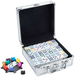 Domino D12 Mexican Train 91 Steine Familienspiel Strategie