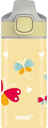SIGG Kinder Trinkflasche - Butterfly - 0,4L Aluminium Gelb