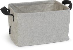Brabantia faltbarer Wäschekorb grau 35L - langlebiger Stoffkorb