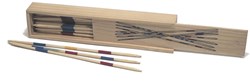 HOT Games Mikado Holzspiel im Kasten 18 cm - Geschicklichkeitsspiel