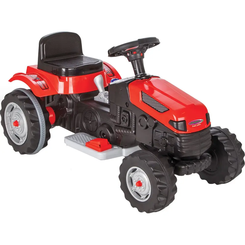 Jamara Aufsitztraktor Strong Bull rot 6V mit Anhängerkupplung und Akku