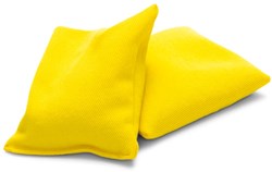 Mercurius Körnersäckchen gelb 10x12 cm - sensorisches Spielzeug