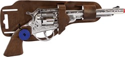 Klappertjespistool 8 Schuss Spielzeug Cowboy Revolver aus Metall