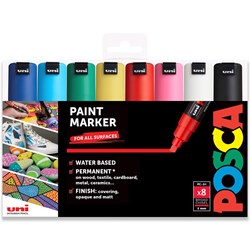 Planet Happy - Merk Posca stiften 8K
