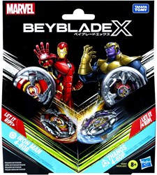 Beyblade X Marvel Thanos Iron Man