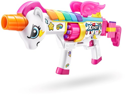 Zuru Dartblaster X-shot Blastercorn Rizz Master mit 24 Darts Einhorn-3