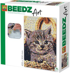 Ses Beedz Art - Bügelperlen Katze - Kreatives Kunstset für Katzenfans
