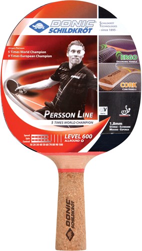 Schildkröt Tischtennisschläger Persson 600 mit Korkgriff und ITTF Zulassung
