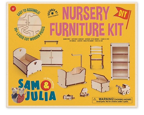 Het Muizenhuis Babyzimmer Möbelset - Puppenhaus Zubehör Spielzeug