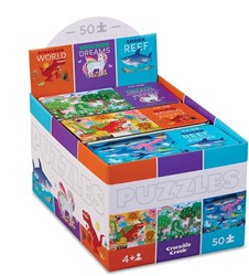 Crocodile Creek 50-teiliges Blechpuzzle/Sortiment 18