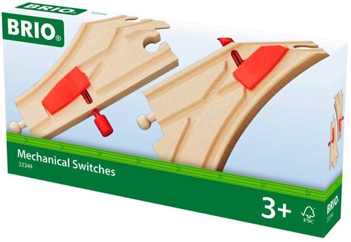 Brio mechanische Weichen Eisenbahn Erweiterungsset - 33344-2