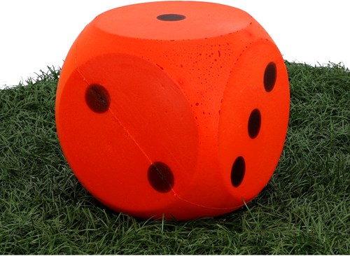 Großer weicher Schaumstoffwürfel rot 16cm Würfelspiel Zubehör-2