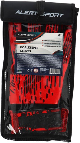 Alert Torwarthandschuhe Fußball mit Handgelenkschutz Größe M Latex PU