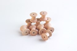 TickiT Holz Bastelspulen - Set aus 10 natürlichen Holzspulen