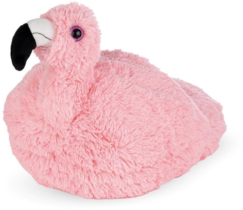 Noxxiez Fußwärmer Flamingo - Plüsch rosa Fußsack Kissen Spielzeug