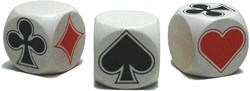 HOT Games klaverjas Würfel Holz 30 mm - Kartenspiel Zubehör