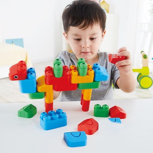 PolyM Bausteine Animal Kingdom Kit - bunte Tier-Bauset für Kinder