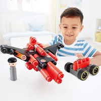 PolyM Rennwagen Bausteine Set 31-teilig Spielzeug