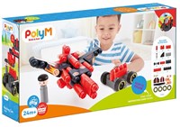 PolyM Rennwagen Bausteine Set 31-teilig Spielzeug-3