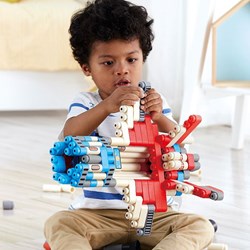 PolyM Bausteine Raumfahrt Adventure Rocket 138-teiliges Spielzeug