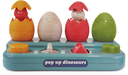 Tolo Spielzeug Bio Pop Up Dinosaurier nachhaltig Lernspielzeug 1-2 Jahre