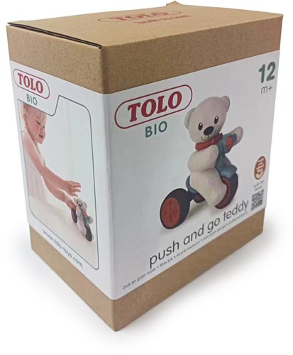 Tolo Bio Push and Go Bär - nachhaltiges Lernspielzeug für Kleinkinder-2