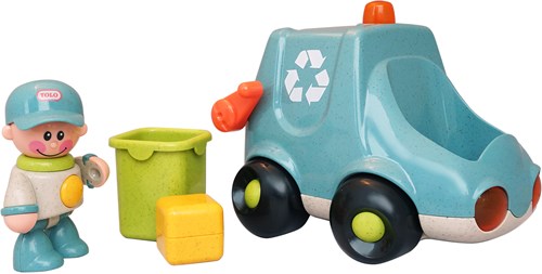 Tolo BIO First Friends Müllwagen nachhaltiges Spielzeug 19cm-3