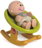 Tolo BIO Baby mit Wiege - nachhaltiges Spielzeug für Kinder