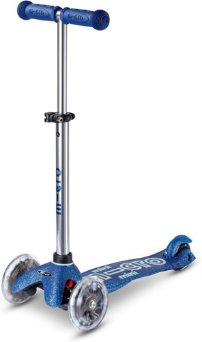 Micro Mini Micro scooter Deluxe Glitter LED Blue