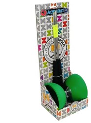 Acrobat - Boxed set 105 Rubber diabolo Dark Green + aluminum hand sticks