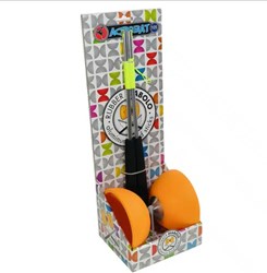 Acrobat - Boxed set 105 Rubber diabolo Orange + aluminum hand sticks