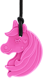ARK Therapeutic Kaukette sensorisches Spielzeug Einhorn rosa XT medium Kauwketting in eenhoornvorm met hart en ster, voor lichte tot matige kauwers.