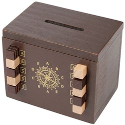 Philos Puzzle Secret Box Locksmith Holz-Spardose und Rätselbox