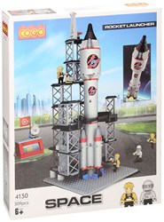 Bau-Set Raketenstartplatz Bausteine Weltraumspielzeug 309-teilig