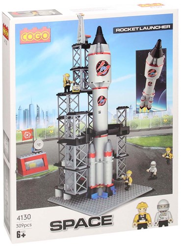 Bau-Set Raketenstartplatz Bausteine Weltraumspielzeug 309-teilig