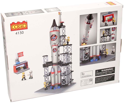 Bau-Set Raketenstartplatz Bausteine Weltraumspielzeug 309-teilig-3