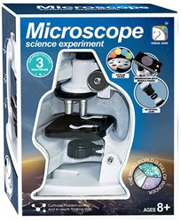 Lobbes Mikroskop Spielzeug Wissenschaft Experimente 3x Zoom Weiß