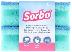 Sorbo kratzfreier XL Reinigungsschwamm 2 Stück blau Putzschwamm
